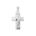 COLGANTE CRUZ PLATA ANCHA
