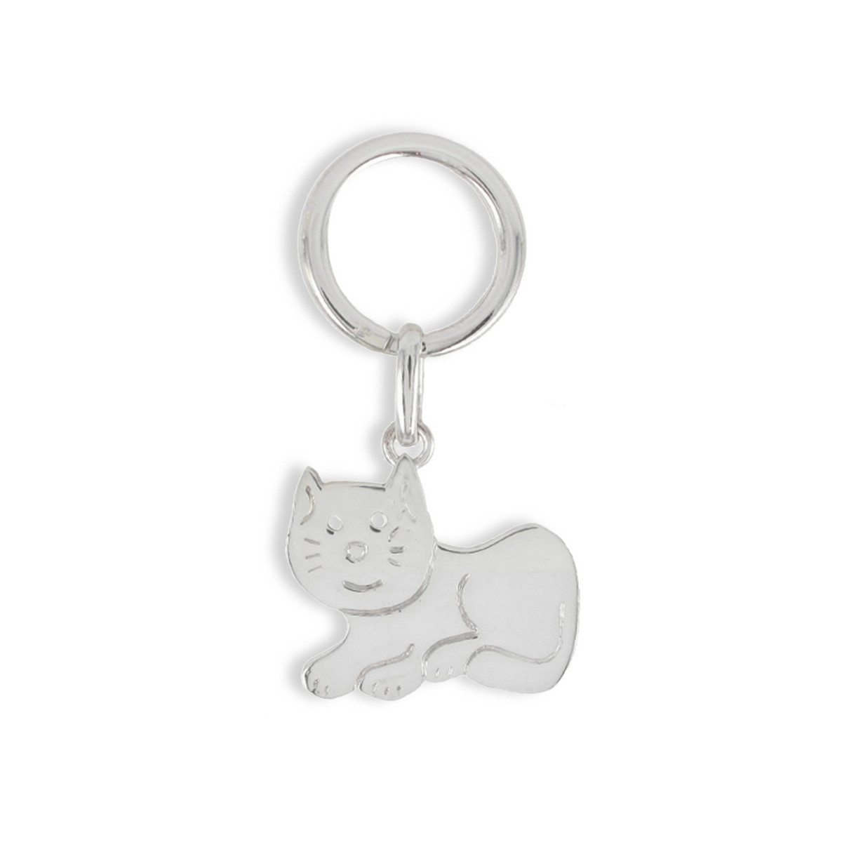 LLAVERO GATO DE PLATA
