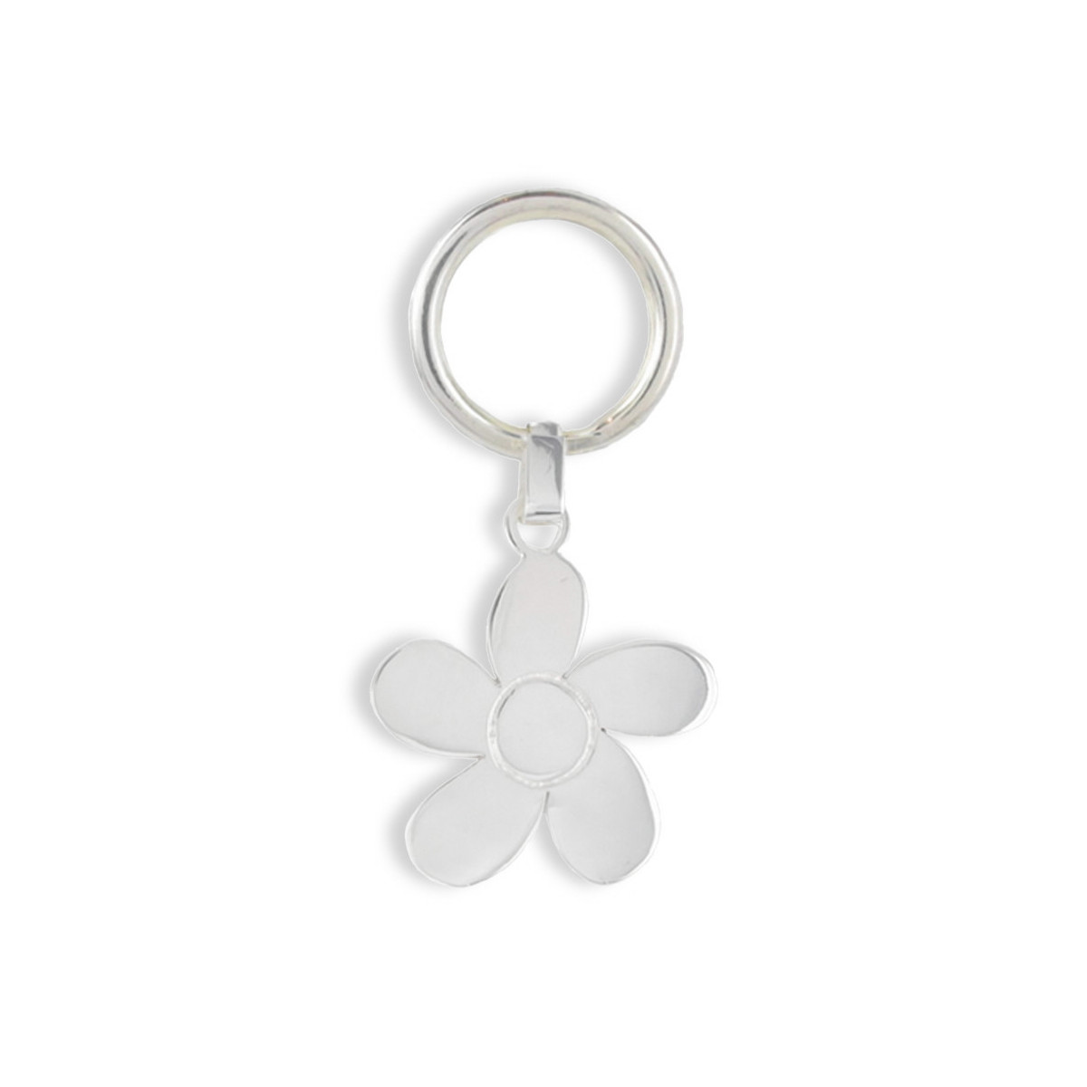LLAVERO FLOR DE PLATA
