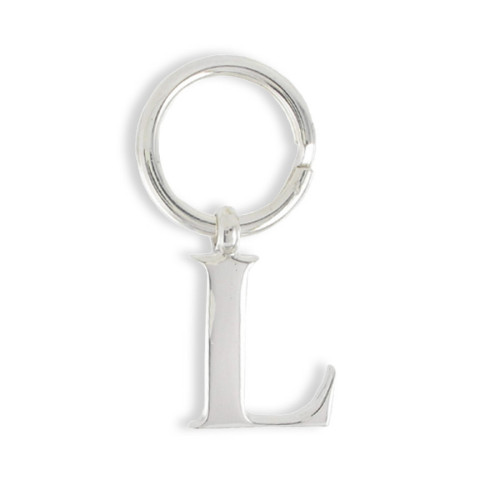 LLAVERO PLATA INICIAL L