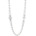 COLLAR ROSARIO PLATA 45 CM