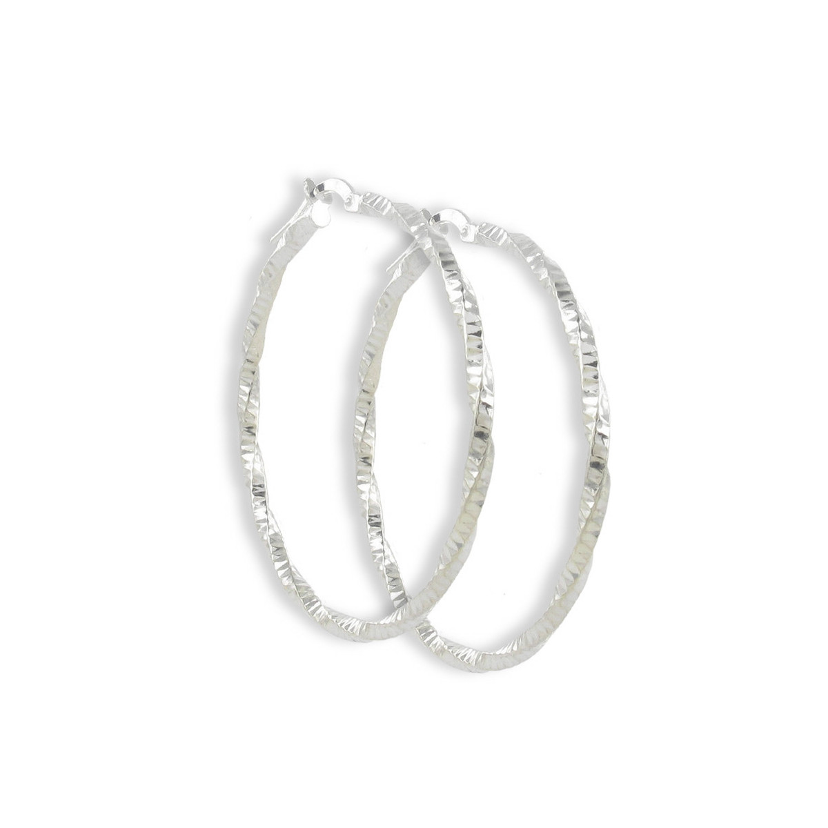 AROS PLATA TORNEADOS BRILLO 4 CM X 2 MM