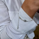 ROSARIO DE PULSERA PLATA