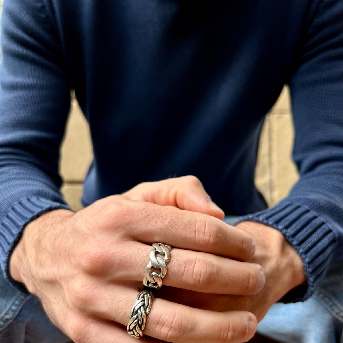 ANILLO ESLABON BARBADO
