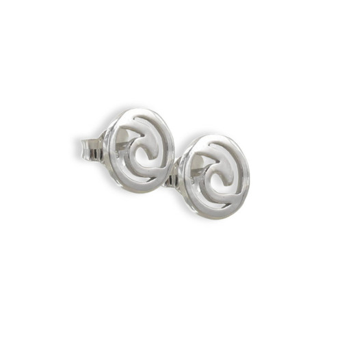 PENDIENTES OLA DE SURF DE PLATA