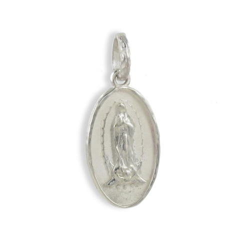 MEDALLA VIRGEN DE GUADALUPE PLATA 925 - 21 X 14MM