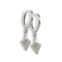 PENDIENTES AROS PLATA CON COLGANTE