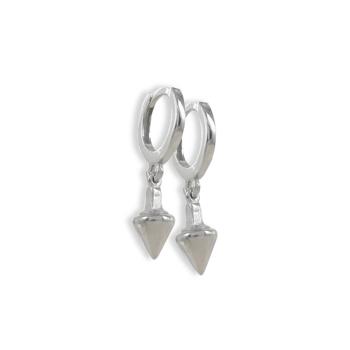 PENDIENTES AROS PLATA CON COLGANTE