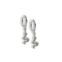 AROS DE PLATA CON SERPIENTE