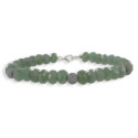 PULSERA PLATA Y AVENTURINA