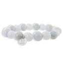 PULSERA BOLAS AGUAMARINA 10 MM PULSERA BOLAS AGUAMARINA 10 MM